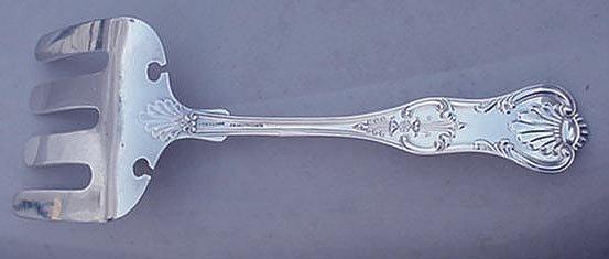 New King D & H Asparagus Fork Sterling silver