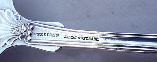 New King D & H Asparagus Fork Sterling silver