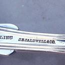 New King D & H Asparagus Fork Sterling silver