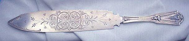 Keystone Whiting Serrated Cake Knife Sterling Silver