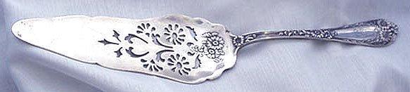 Wellesley Simpson Hall Miller International Pastry Pie Server Sterling Silver Pierced Floral