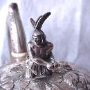 Kirk Repousse 11 oz. Tea Set Sterling Silver Indian finial 1870's