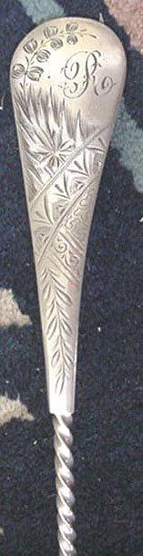 Lily of the Valley Ladle Wood & Hughes Sterling silver
