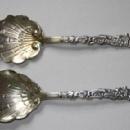 Versailles Copyrighted Salad Serving Set Gorham sterling silver ornate figural