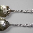 Versailles Copyrighted Salad Serving Set Gorham sterling silver ornate figural