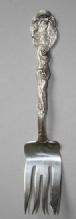 Versailles Copyrighted Meat Fork Gorham sterling silver ornate figural