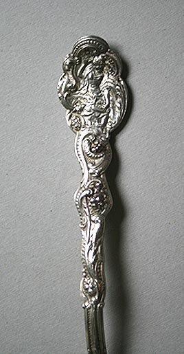 Versailles Copyrighted Meat Fork Gorham sterling silver ornate figural
