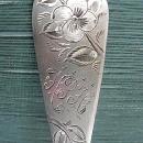 #43 Soup Ladle Towle Sterling Silver Bright cut engraved flowers