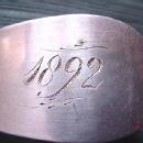 #43 Soup Ladle Towle Sterling Silver Bright cut engraved flowers