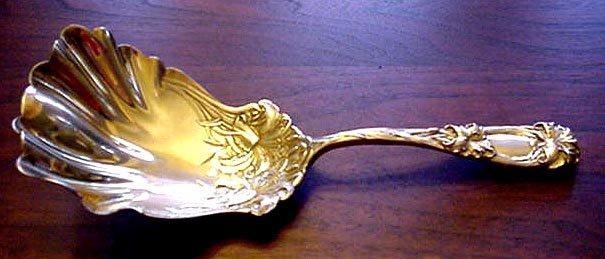 New Art Durgin sterling Cracker Scoop gold