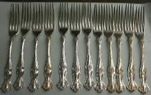 Vintage Dinner Forks 12 Rogers Bros. Grape design