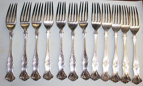 Vintage Dinner Forks 12 Rogers Bros. Grape design
