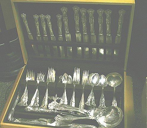 Vintage salad forks Rogers Bros. silverplate grapes