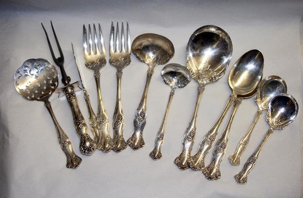 Vintage salad forks Rogers Bros. silverplate grapes