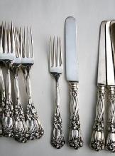 Iris knives and forks Durgin sterling silver