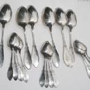 W & H Trifle Dessert Service Sterling silver Bright cut engraved