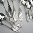 W & H Trifle Dessert Service Sterling silver Bright cut engraved