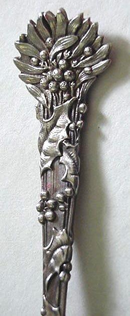 Holly Olive Tiffany sterling silver pierced olive spoon