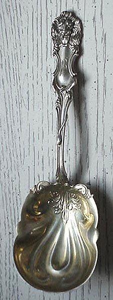 Lion Frank Smith Berry Spoon OLD Sterling silver -Perfection!
