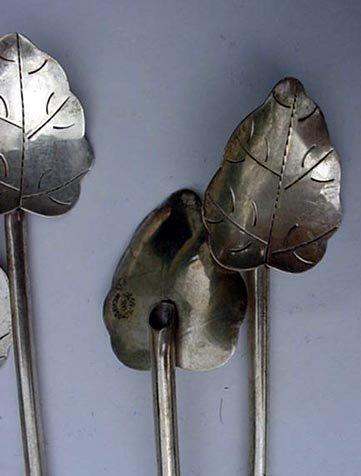 Sippers leaf-shaped bowls 8 sterling silver great for lemonade