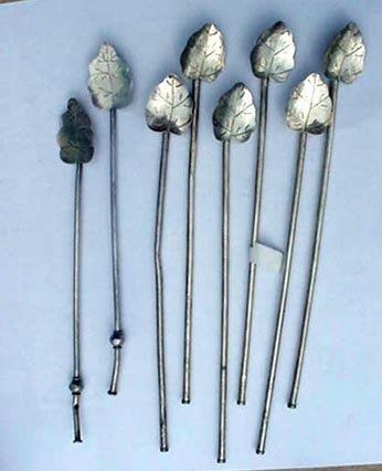 Sippers leaf-shaped bowls 8 sterling silver great for lemonade