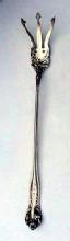 Stratford International ( S H M ) lettuce fork Carnation Sterling silver Floral l