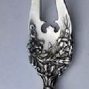 Stratford International ( S H M ) lettuce fork Carnation Sterling silver Floral l