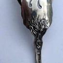Stratford Olive Spoon Carnation Sterling silver Long handle Floral