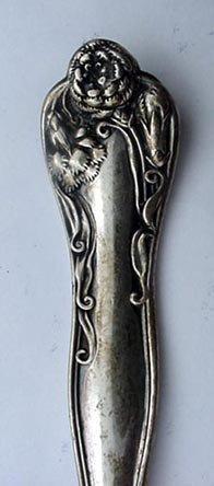 Stratford Pickle Fork Carnation Sterling silver Long handle Floral