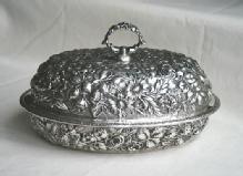 Repousse covered Tureen Sterling silver Jenkins & Jenkins Inc.