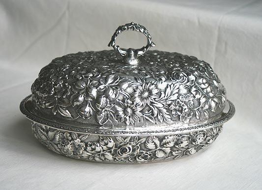 Repousse covered Tureen Sterling silver Jenkins & Jenkins Inc.