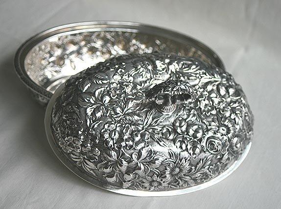 Repousse covered Tureen Sterling silver Jenkins & Jenkins Inc.