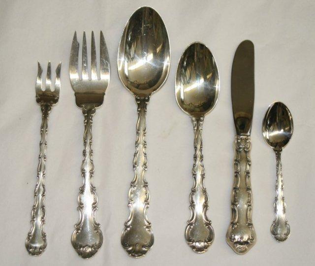 Strasbourg hollow butter knives 8 Gorham Sterling Silver Flatware