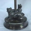 Trophy silverplate figural dogs fine detail