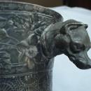 Trophy silverplate figural dogs fine detail