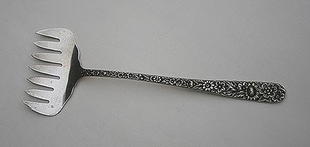 Repousse Bacon Fork Kirk Sterling