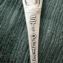 St. Petersburg Pelican figural pierced Souvenir Spoon Sterling Silver