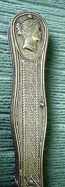 Medallion pocket knife coin or sterling silver