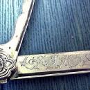 Medallion pocket knife coin or sterling silver