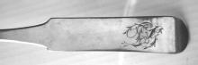 Nathaniel Francis Coin Silver Soup Ladle 1804