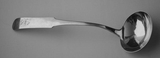 Nathaniel Francis Coin Silver Soup Ladle 1804