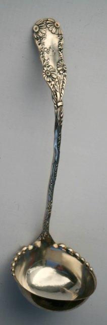 Daisy W & H Soup Ladle Sterling Silver Wood and Hughes Floral