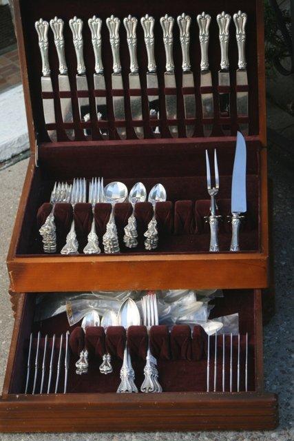Old Colonial Meat fork Towle Sterling silver