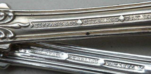 English King Tiffany Sterling 4 Dinner place settings old heavy
