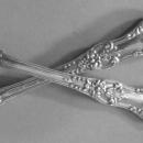 English King Tiffany Sterling 4 cream soup spoons old heavy