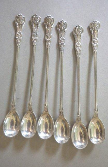 English King Tiffany Sterling Iced tea spoons