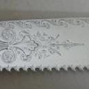 Medallion Gorham Sterling Cake knife engraved blade serrated twist handle