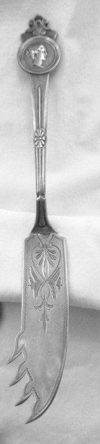 Medallion Gorham Cheese Knife engraved blade sterling silver