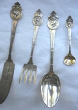 Medallion Gorham oval soup dessert spoon sterling silver