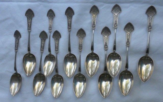 Corinthian Gorham Sterling 12 demitasse spoons